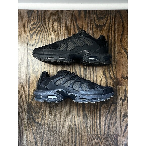 RARE Nike Sneakers Air Max Terrascape Plus Triple Black CraterFoam Size US 11 - Picture 1 of 9